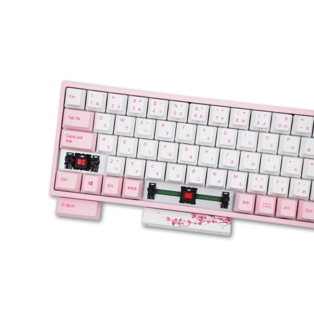 ふもっふ VARMILO 桜キーボード(銀軸) Varmilo(アミロ) 桜 73キー 日本