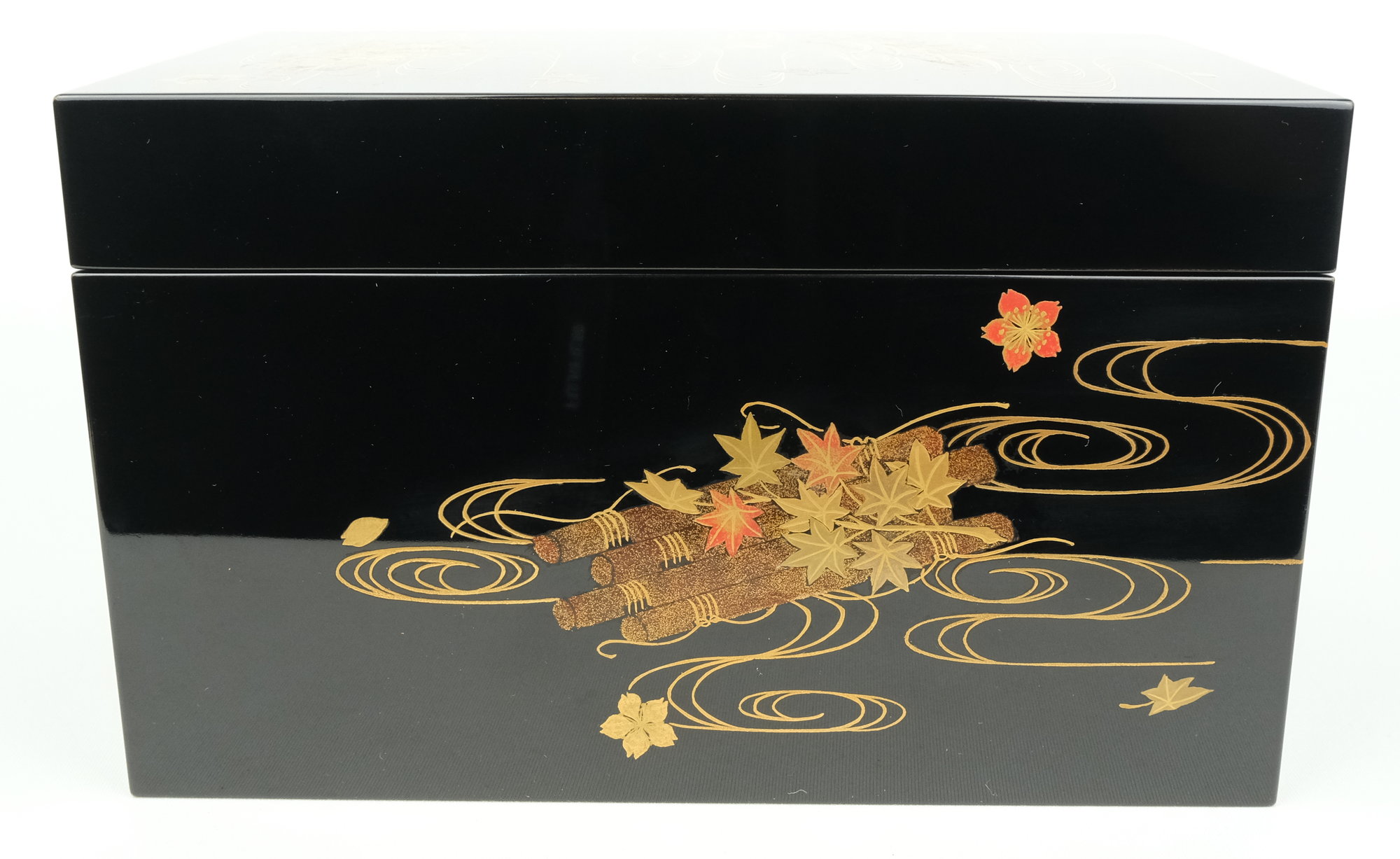 栗山園オンライン通販部 / 【出物】 花筏蒔絵利休茶箱 川瀬表完