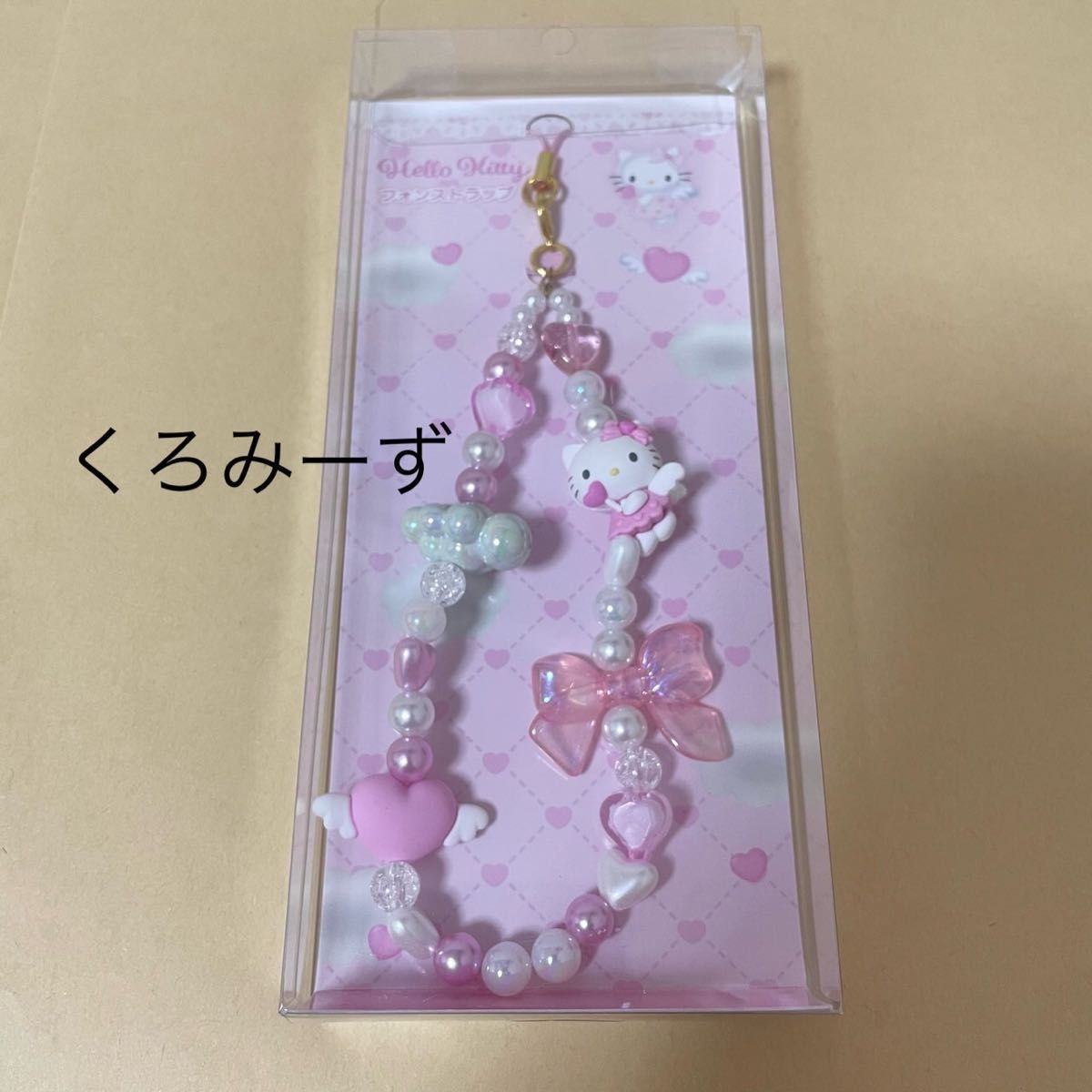 レア‼️色変わるハローキティ ナースストラップ ピンク 天使