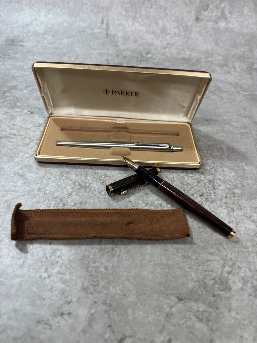 PARKER LAQUE 万年筆 14Kペン先 フランス製ボールペン付 PARKER LAQUE