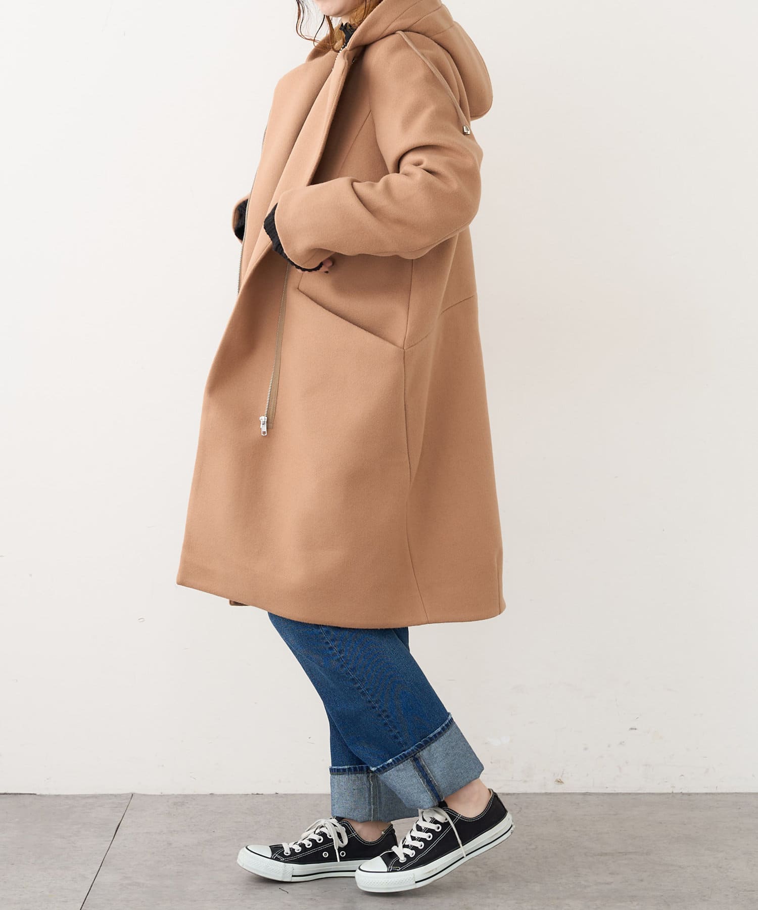 フェイクウールフードコート | NICE CLAUP / OLIVE des OLIVE OUTLET