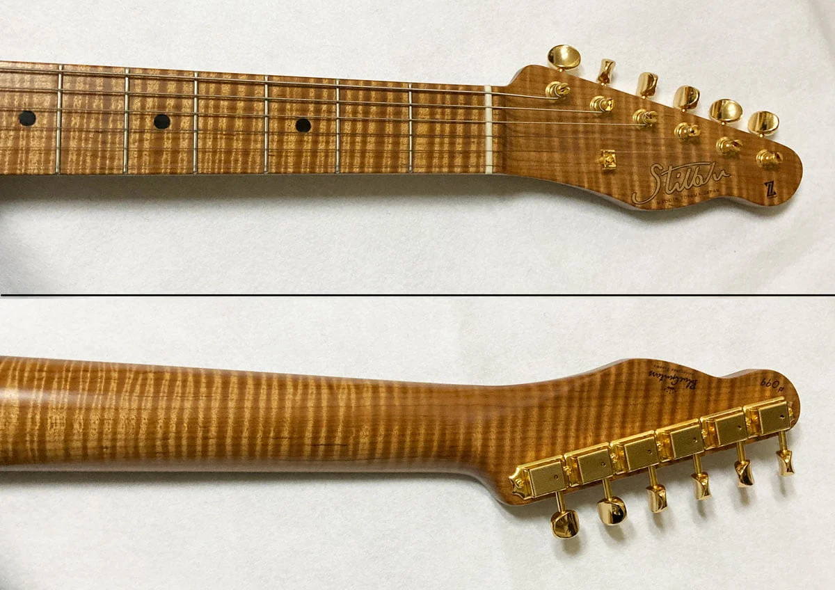 PARM BAY分厚いフレイムメイプルのギター PARM BAY分厚いフレイム