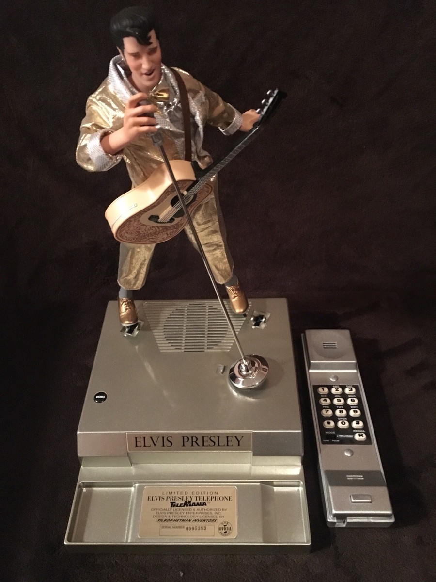希少 エルヴィス・プレスリー テレフォン 電話機 1996 TeleMania Elvis