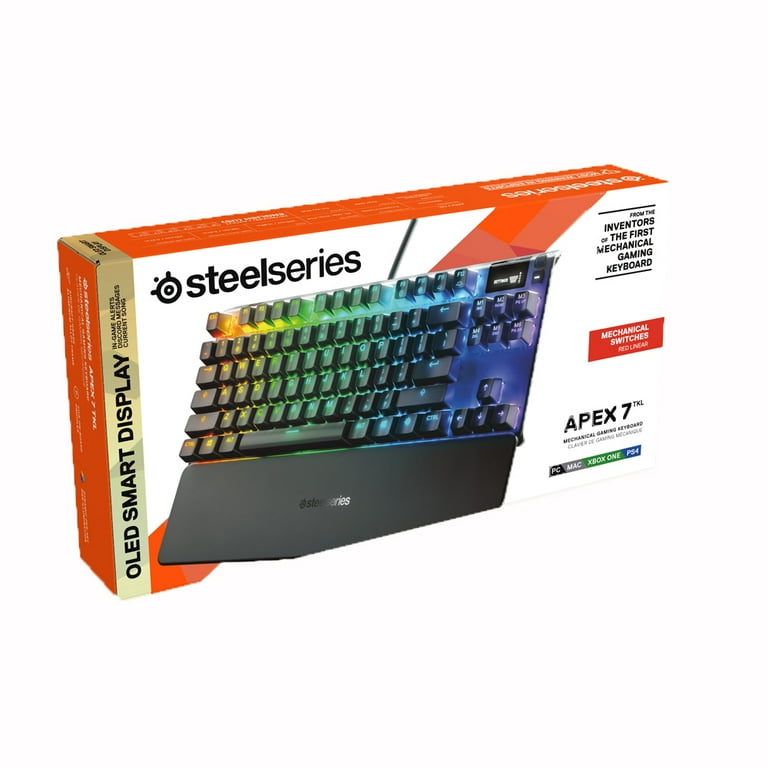 SteelSeries Apex 7 TKL Compact Mechanical Gaming Keyboard, OLED