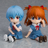 ヱヴァ」レイとアスカがねんどろいどどーる化！ 制服姿で自由な