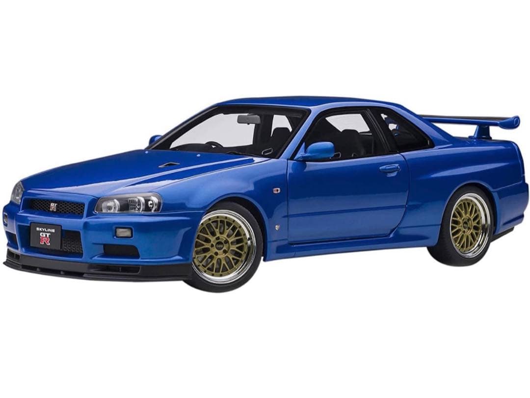 オートアート　日産 スカイライン GT-R （R34） Vスペック II BBS AUTOart 日産 スカイライン GT-R Vスペック II 