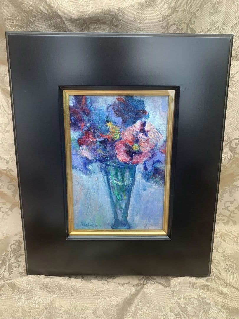 油絵　花 絵画 油絵 花 花 油彩 絵画 絵画 vintage ART Zx Paintings for Sale