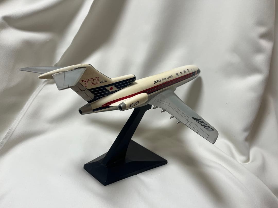1/100 B727 JAL 日本航空 模型 JA8307 1/200 B727-100 JAL 旧鶴丸塗装